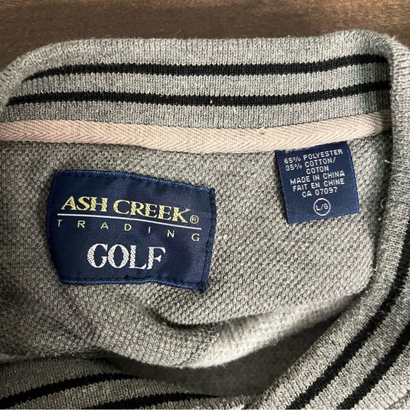 Gray Vintage Golf Crew Neck Sweater - Picture 8 of 8